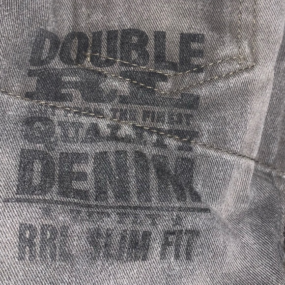 RALPH LAUREN DOUBLE RRL STRAIGHT JAPAN WOVEN GREY DENIM JEAN PANTS MEN 34x30 - Picture 8 of 9